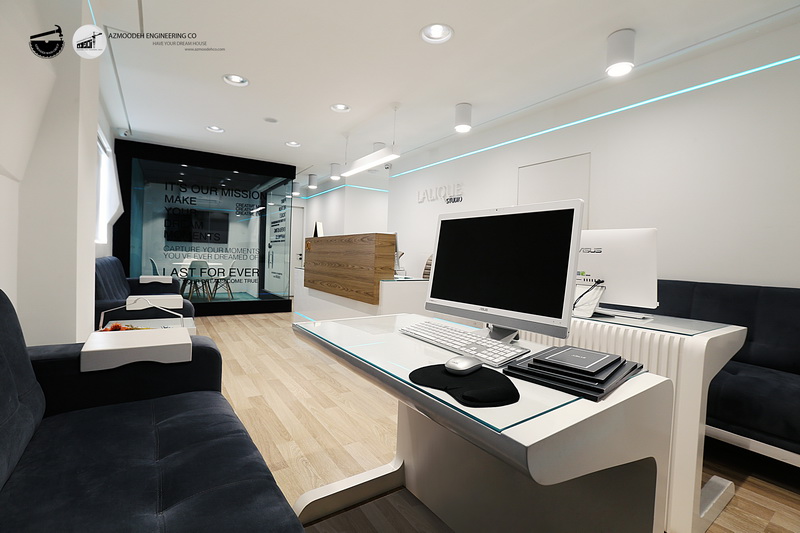 دفتر کار استودیو لالیک واقع در رشت طراحی و اجرا شده توسط گروه مهندسی آزموده